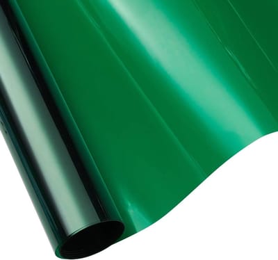 Famanu – Isolerende raamfolie groen, 50 x 300 cm, zelfklevend, UV-bescherming en hittebescherming, ideaal voor ramen en glazen deuren