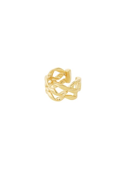 Bijoutheek Earcuff Gewoven Goud
