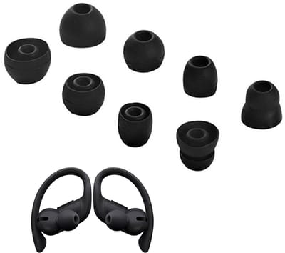 Allecto - Vervangende Oordopjes - Silicone Earbuds - Comfortabele Pasvorm - Zwart - Geschikt voor Beats - 4 Pairs