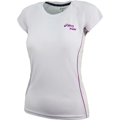 Asics Motion Dry Padel Dames Wit T-Shirt