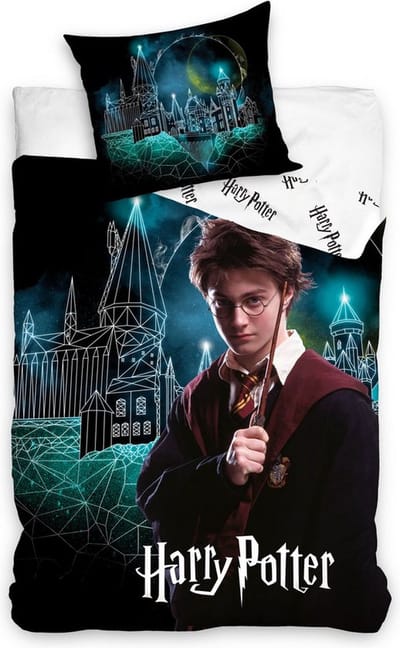 Harry Potter Dekbedovertrek - Magical Night - 140 X 200 Cm - 60 x 63 cm
