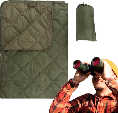 Kampeerdeken Opvouwbaar - Outdoor Reisdeken - Koude Avonturen - Winddicht Sneldrogend - 650g Gewicht