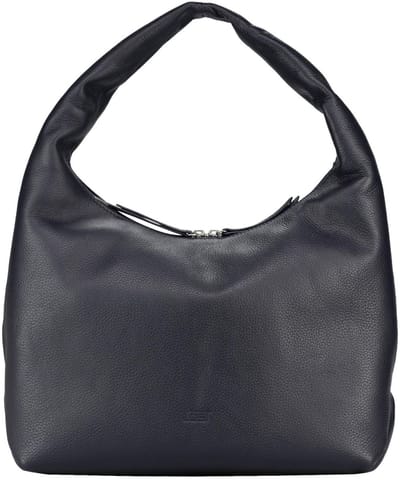 JOST Leren schoudertas Vika Hobo Bag Blue donkerblauw