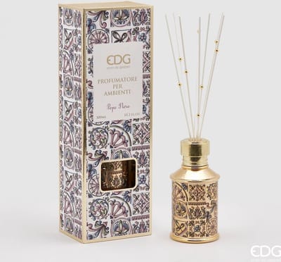 EDG - Enzo De Gasperi Exclusieve geurstokjes Sicilïe flesparfumeur 300ml - parfum Pepe Nero