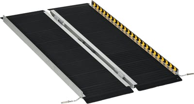 4goodz Rolstoelhelling - opvouwbaar - antislip - aluminium - zwart