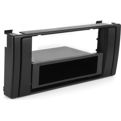 1 Din Stereo Radio Fascia Dashboard Paneel Frame Interieur Accessoire Geschikt voor 5 Serie E39 X5 E53 black