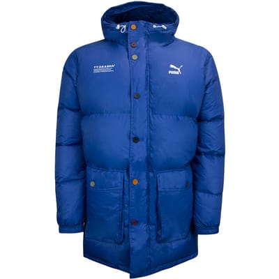 Puma x TYAKASHA geweven donzen parka heren met capuchon en gewatteerde jas 595561 39