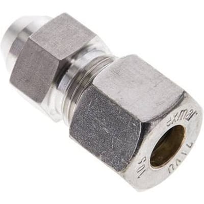 10S & 15mm RVS Rechte Knelfitting Lasverbinding 450bar ISO 8434-1