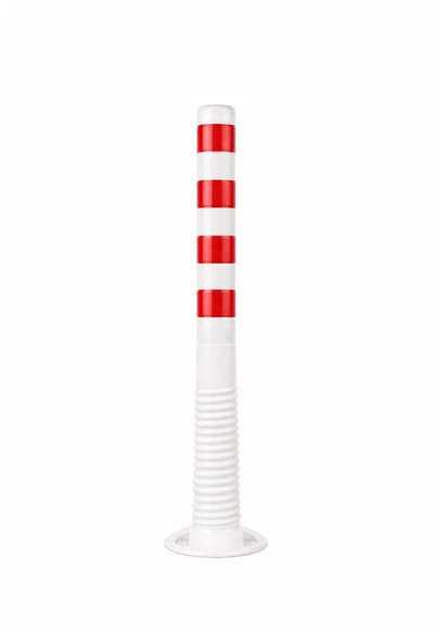 FLEXGUARD flexibele reflecterende afzetpaal - wit rood | 100 cm