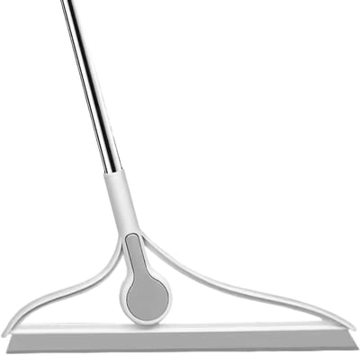 Vloerwisser Siliconen - Schraper Ramen - Efficiënt Schoonmaken - Anti-aanbaklaag - 9.4x22.8 cm - Zwart