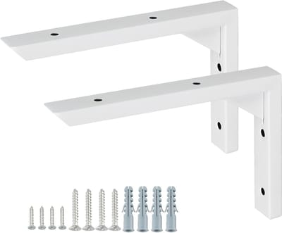 Stevige 2-delige hoeksteun voor zwevende planken, roestvrij staal, 250 mm, ideaal voor wandmontage en interieurdecoratie