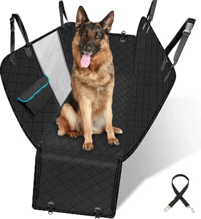 Honden Auto Stoelhoes, Mesh Pet Carrier Hangmat, Veiligheid Beschermhoes Achterbank, Met Rits En Zak Voor Reizen