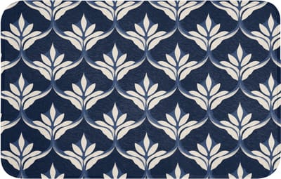 WC mat 80x50 cm - Antislip - Modern - Ontwerp - Blauw - Toiletmat - Vloermat - Douchemat - Toilet tapijt - Toiletmatten