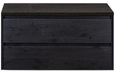 Dante Badmeubelset 100 cm - Black Oak - Wastafelbovenblad