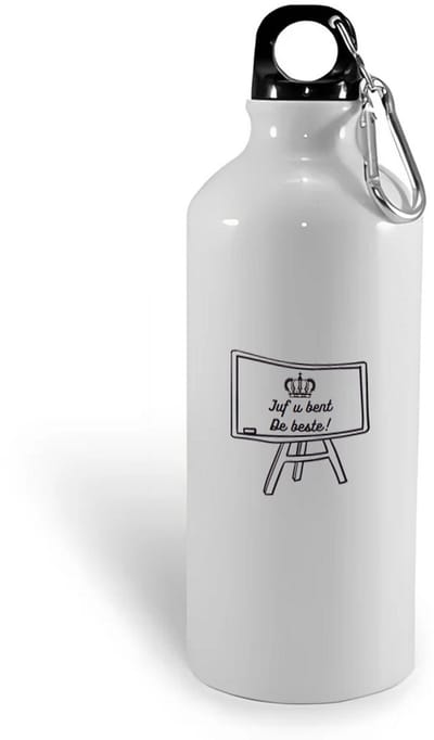 Hacebo® - Juf u bent de beste waterfles - Juf - Juf - Leraar - water fles - 400ML