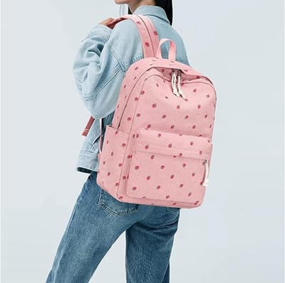 Rugzak dames - rugzakken - rugzak kind - rugzak meisje - corduroy laptoptassen - damesreistassen - roze