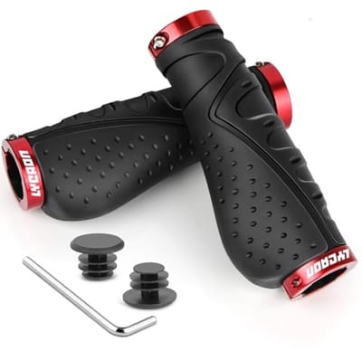 Ergonomische Antislip Fietsstuurgrepen - Rubber met Aluminium Slot voor Fietsen en Scooters