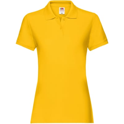Fruit of the Loom Dames/Dames Premium Effen Poloshirt (Zonnebloem)