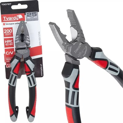 Tvardy Universele combinatietang - 200 mm - CrV staal - Ergonomische grip - PTFE coating