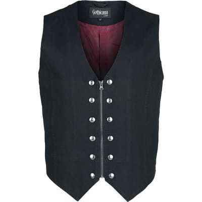 Gothicana by EMP - Gothic Bodywarmer - Countess Bathory - S tot XXL - voor Mannen - zwart