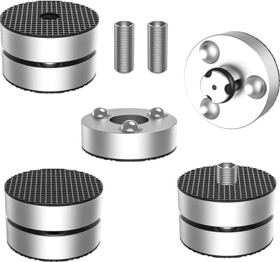 Luidsprekervoeten resonantiempers aluminium voeten luidsprekers dempers trillingsdempers - set van 4