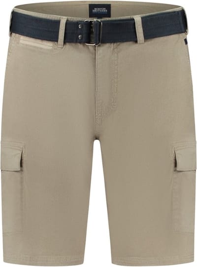 Boston Brothers bermuda - bermuda heren - 7000 - zand - inclusief riem - maat XXL