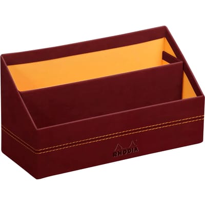 Italian faux leather brievenhouder Rhodia
