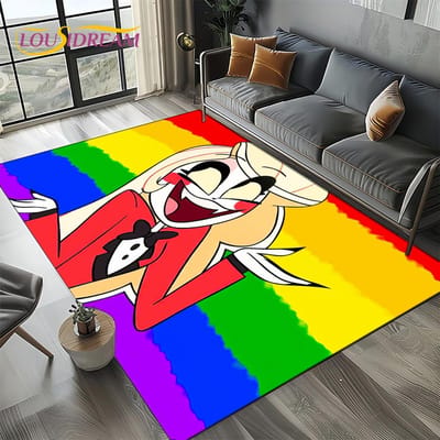 H-Hazbin Hotel Charlie Cartoon Tapijt Kleed voor Slaapkamer Woonkamer Huis Bank Decoratie, Kinderen Spel Speel Decor Vloermat Cadeau 40x60cm( 15x23in )
