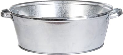 Esschert Design Teil - zink - zilverkleurig - 9 l - 36 x 14 cm - Koelemmers - Bloembakken