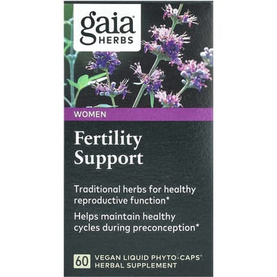 Gaia Herbs, Vruchtbaarheidsondersteuning voor Vrouwen, 60 Vloeibare Plantaardige Fytocapsules