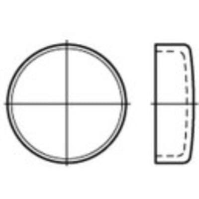 TOOLCRAFT Afsluitdop Staal 107076 100 stuk(s) (Ø) 22 mm