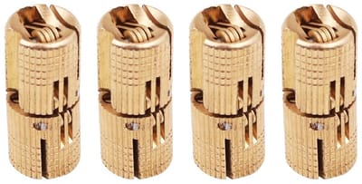 SPHProducts - Messing Vat Scharnieren - Verborgen Scharnieren - Compact en lichtgewicht - Goud 12mm - Geschikt voor ambachten - Ideaal voor meubels en