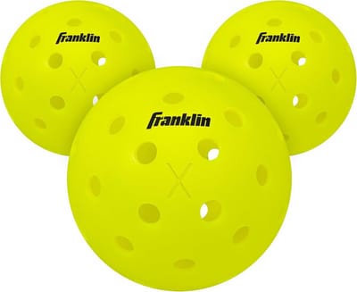 Pickleballen Set - Outdoor Ballen - Sport Spelen - Precisie Ontwerp - 3 Stuks - Optisch Geel