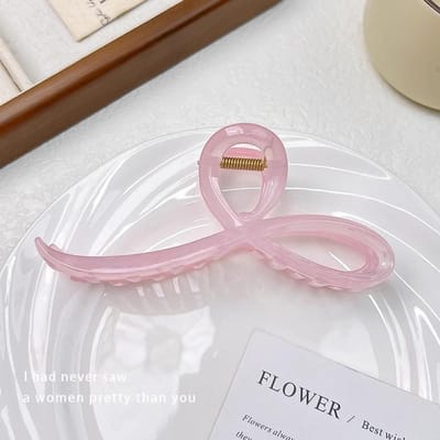 Elegante Jelly Kleur Strik Haarclip Voor Vrouwen Meisjes Zoet Haarsieraad Achterhoofd Haarclips Haarpin Mode Haaraccessoires