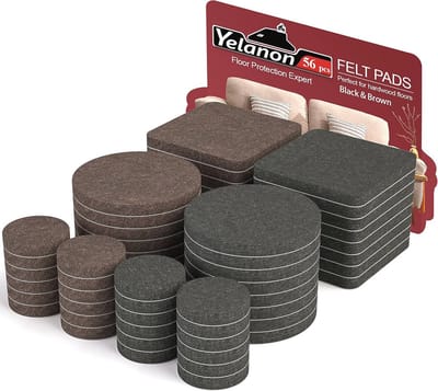 Vilten meubelpads voor meubels - 56 zelfklevende anti-kras vloerbeschermers