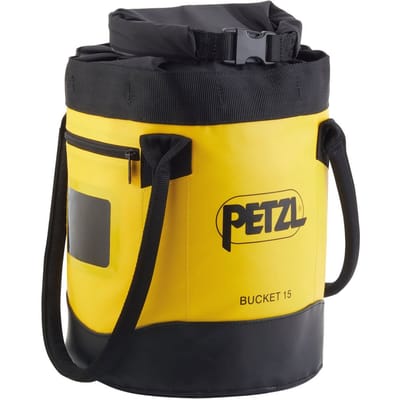 Petzl bucket materiaaltas 15 liter geel