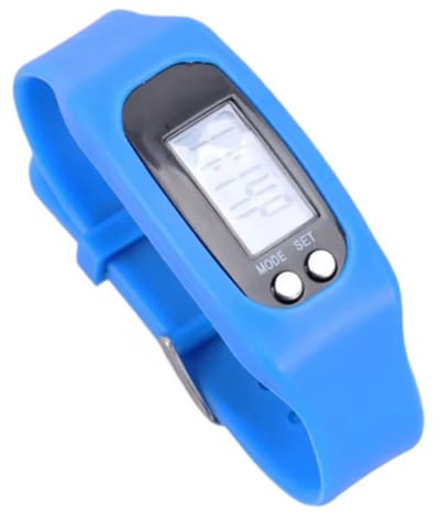 Finnacle - Stappenteller - Stappen teller - Donkerblauw - Afvallen - Afstandmeter - Dieet - Gezondheid - Pedometer - Calorien - Siliconen bandje - Compacte Krachtpatser