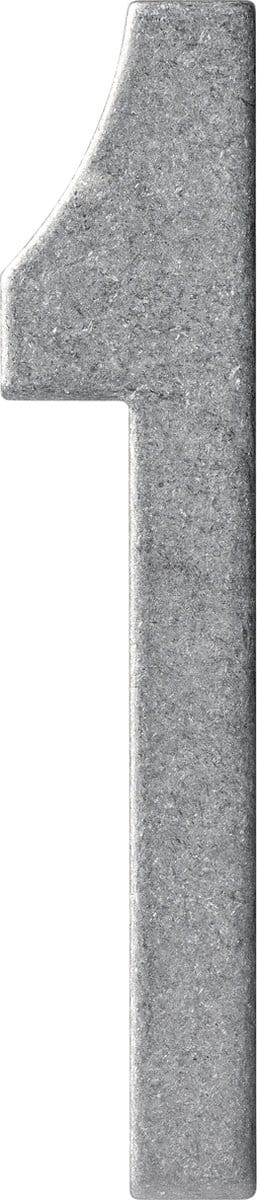 Intersteel Huisnummer 1 150mm rvs getrommeld