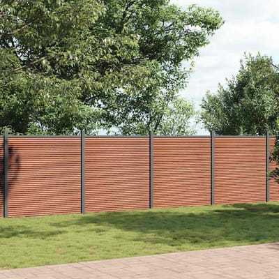 vidaXL - Schuttingpaneel - 1564x186 - cm - HKC - bruin