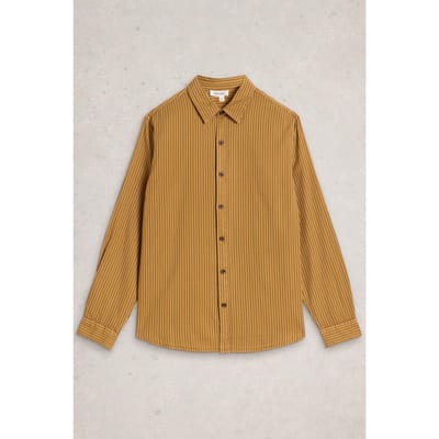 White Stuff Stripe Twill Shirt Light Tan Taglia: M | Camicie Casual Outlet | Uomo