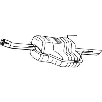 Geluiddemper achter BOSAL 185-437