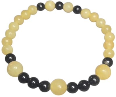 citrien armband met zwarte toermalijn.