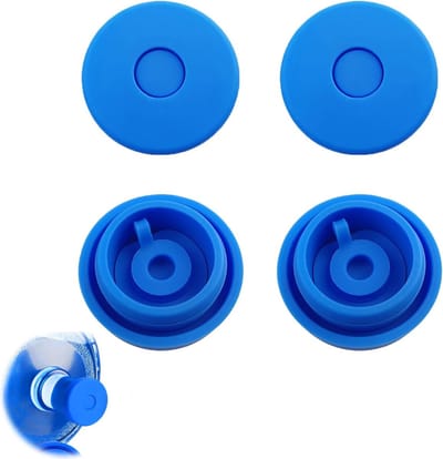Herbruikbare en lekvrije waterflesdeksels - Set van 4 vervangende doppen voor 55mm waterpitchers, ideaal voor dagelijks gebruik en milieuvriendelijk.