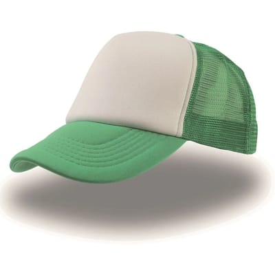 Atlantis Headwear Rapper Cap AT505 - White/Green/Green - One size