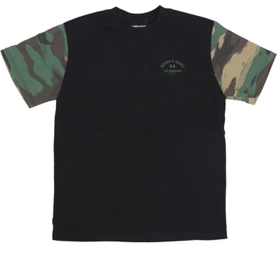 Gewassen Camo Tee zwart T-shirt voor heren