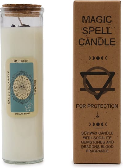 Magic Candle - Geurkaars - Bescherming - Dragon Blood - 280g - 50 Branduren