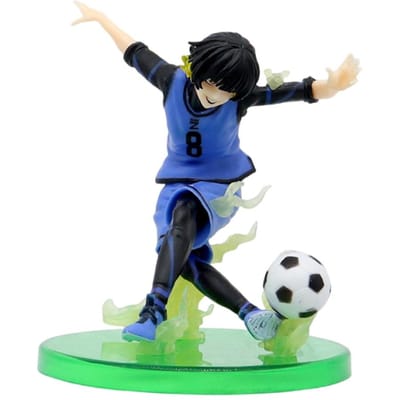 Anime BLUE LOCK Figuur Voetbal Stripverhaal Isagi Yoichi Bachira Meguru Nagi Seishiro Mikage Reo PVC Model Kamer Decoratie Voor Verjaardagscadeau blue