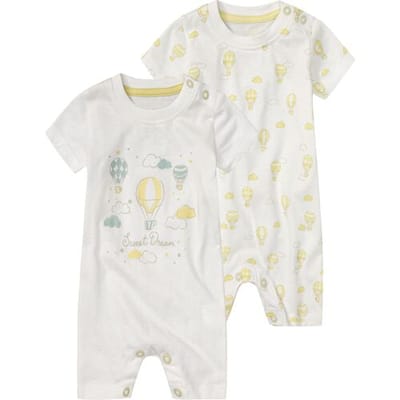 LUPILU 2 baby pyjama's (wit, 56)
