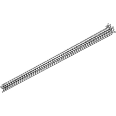 10PCS 14G Rayons de Vélo avec Tétines Acier Inoxydable VTT Vélo de Route Rayons J Courbés 143mm Rayon