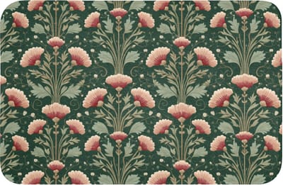 WC mat 60x40 cm - Antislip - Patroon - Botanisch - Kleurrijk - Toiletmat - Vloermat - Douchemat - Toilet tapijt - Toiletmatten